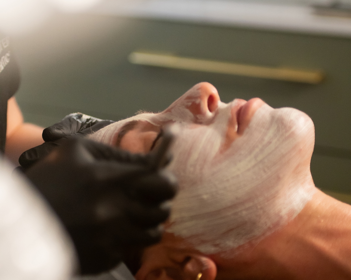 image of a dermatology patient getting treated